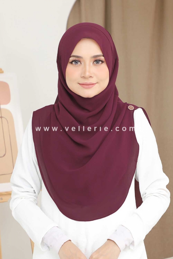 Tudung Instant AILEEN - AL06 - Maroon Tudung Instant AILEEN - AL06 - Maroon